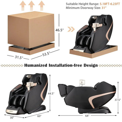 3D Massage Chair JL10013, SL-Track Full Body Zero Gravity with Thai Stretch - YOURISHOP.COM