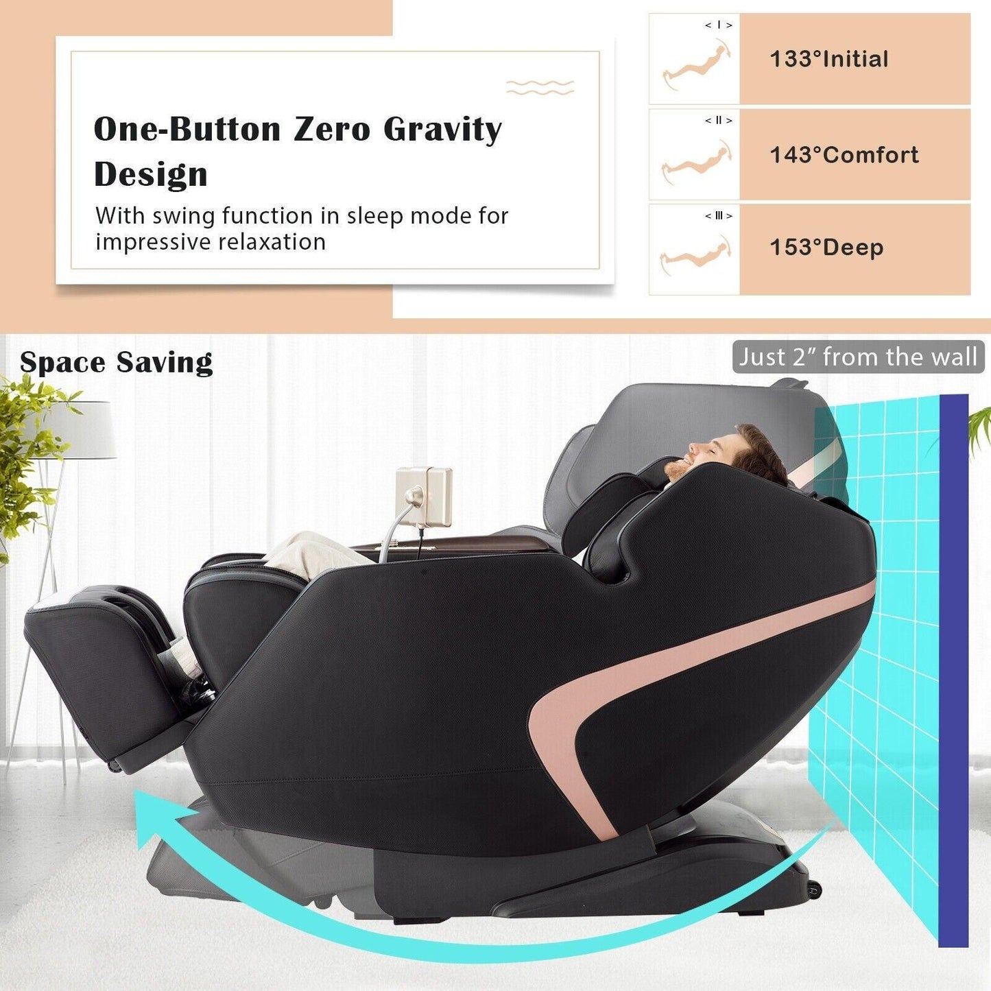 3D Massage Chair JL10013, SL-Track Full Body Zero Gravity with Thai Stretch - YOURISHOP.COM