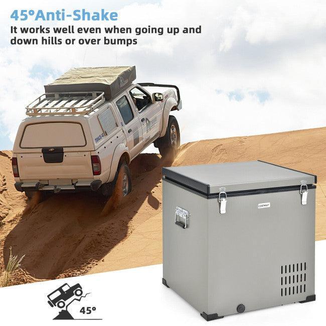 68 Quart Portable Car Refrigerator with DC and AC Adapter 62340857 - YOURISHOP.COM