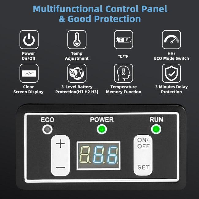 68 Quart Portable Car Refrigerator with DC and AC Adapter 62340857 - YOURISHOP.COM