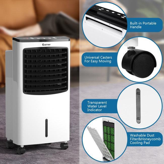 Air Cooler EP23665: Remote Control,3-in-1, Portable Evaporative Fan, Air flow: 215 CFM, Water tank capacity: 8L - YOURISHOP.COM
