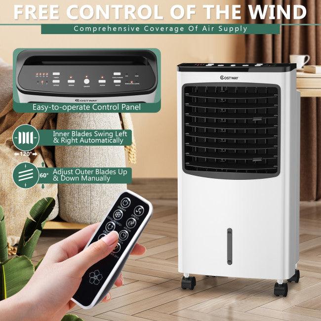 3-in-1 Portable Evaporative Air Conditioner Cooler with Remote Control for Home 65382407 - YOURISHOP.COM