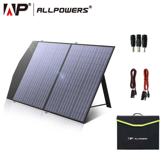 ALLPOWERS Solar Charger 18V100W Foldable Solar Panel Suit For Portable Power Station/Generator Outdoor Travel Camping - YOURISHOP.COM