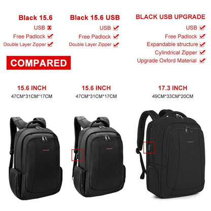 Anti Theft Men Backpack 15.6 17 17.3inch Laptop Backpacks Fashion Male School Backpack Travel Backpack For Men - YOURISHOP.COM