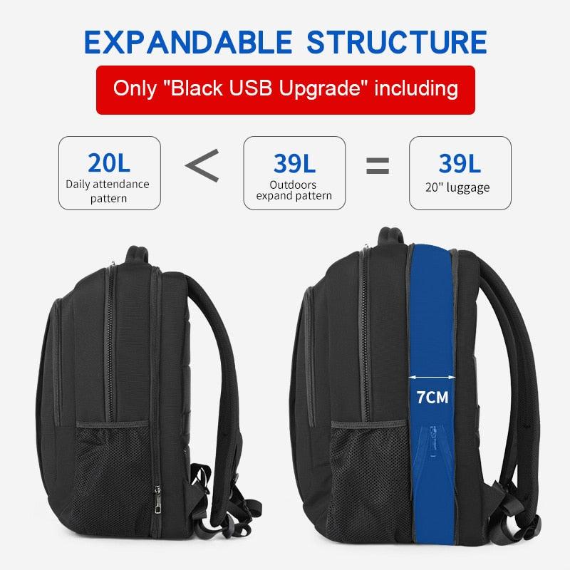 Anti Theft Men Backpack 15.6 17 17.3inch Laptop Backpacks Fashion Male School Backpack Travel Backpack For Men - YOURISHOP.COM
