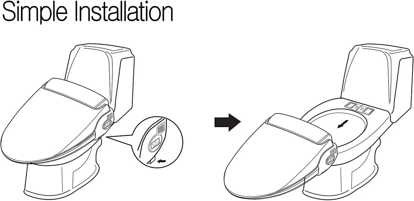 APOLLO BIDET AP-8800 | Enema Function | Warm Water Clean | Warm Seat | Air Dry - YOURISHOP.COM