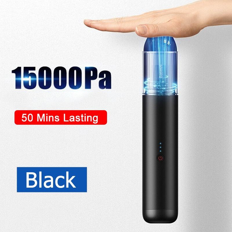 Baseus 15000Pa Car Vacuum Cleaner Wireless Mini Car Cleaning Handheld Vacum Cleaner W LED Light for Car Interior Cleaner - YOURISHOP.COM