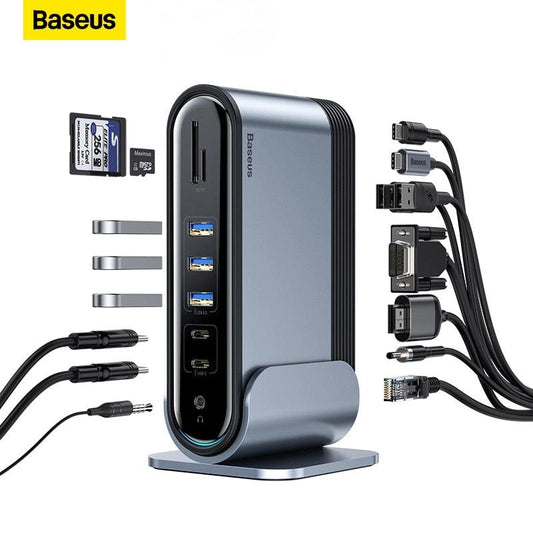 Baseus USB Type C HUB Multi-function Adaptor USB C Hub Docking Station for Macbook Pro USB 3.0 HUB Splitter Computer Accessories - YOURISHOP.COM