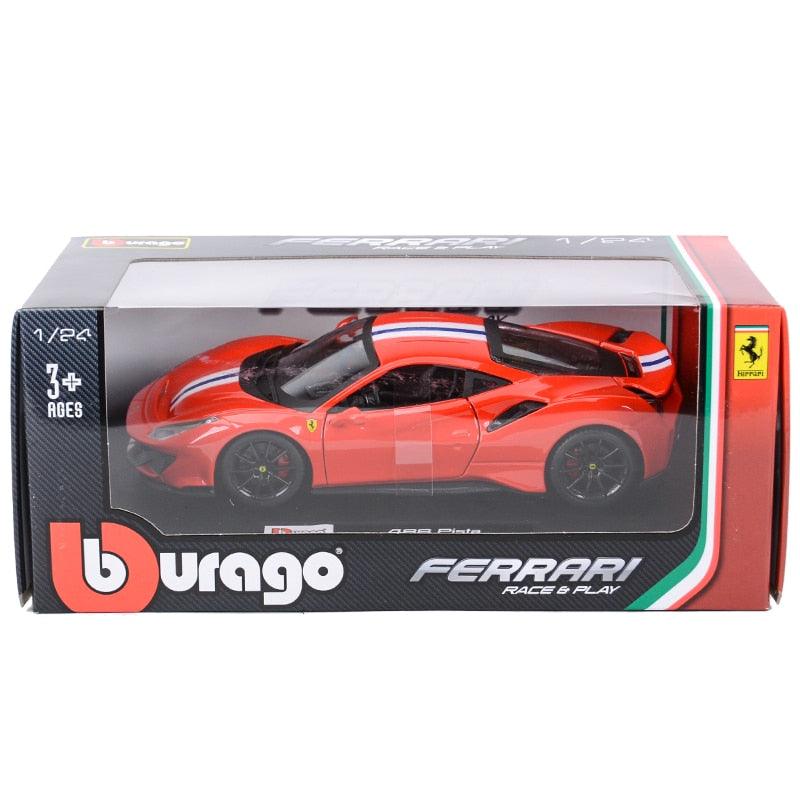 Bburago 1:24 Ferrari 488 PIsta Sports Car Static Die Cast Vehicles Collectible Model Car Toys - YOURISHOP.COM