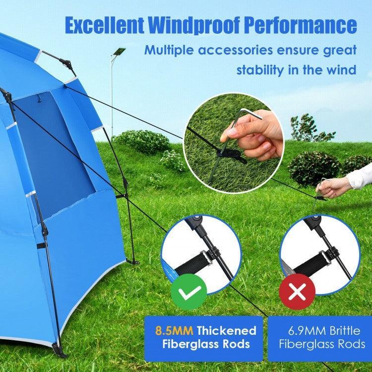 Beach Tent 31429756,UPF 50+ Portable Sun Shelter,3-4 Person Easy Pop-Up - YOURISHOP.COM