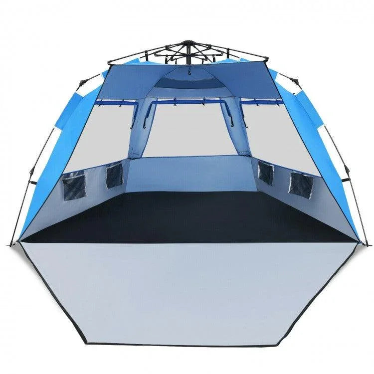 Beach Tent 31429756,UPF 50+ Portable Sun Shelter,3-4 Person Easy Pop-Up - YOURISHOP.COM