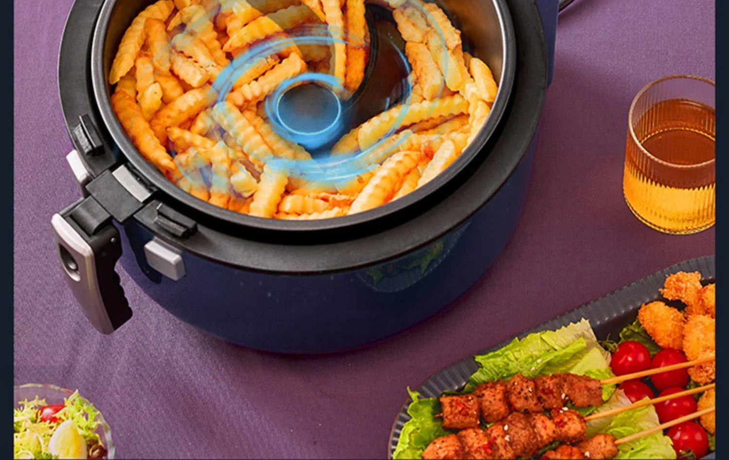 BEAR Air Fryer QZG-B14C1, 10 in 1 Digital Air Fryer Oven 6.5 QT with Free Recipes - YOURISHOP.COM