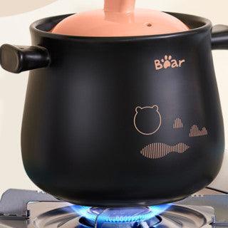 Bear Casserole CP-G0018 ,19cm, 4.5L, Ceramic, Carrot Orange - YOURISHOP.COM