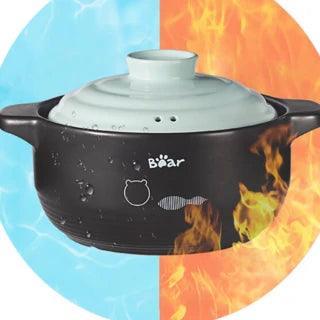 Bear Casserole CP-G0023,24cm, 3.5L, Ceramic, Cream Blue - YOURISHOP.COM