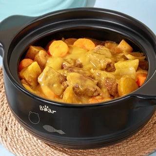 Bear Casserole CP-G0023,24cm, 3.5L, Ceramic, Cream Blue - YOURISHOP.COM