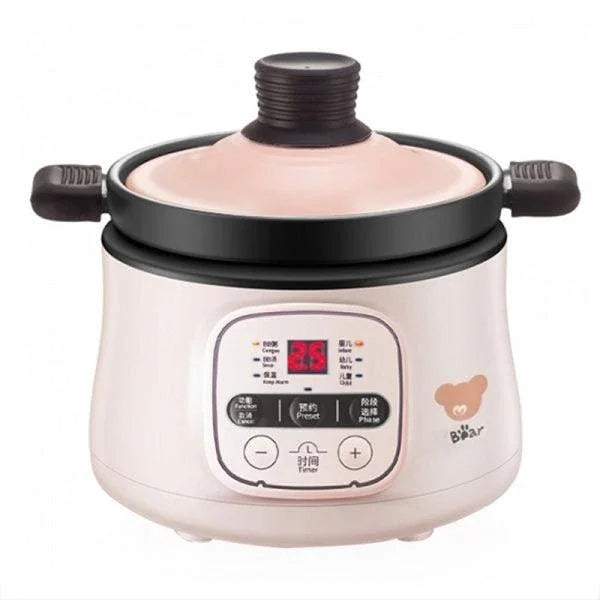 Bear Congee Pot DSG-B08K1,Infant Mini Electric Cooker Ceramic 0.8L - YOURISHOP.COM