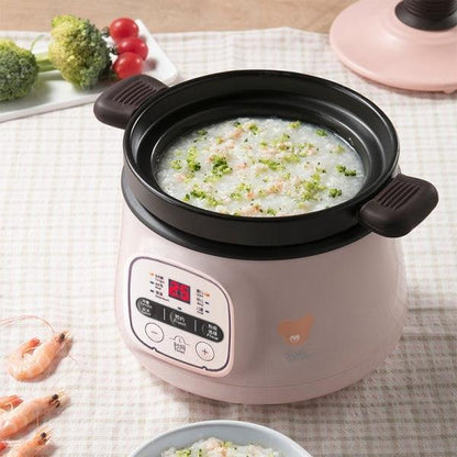 Bear Congee Pot DSG-B08K1,Infant Mini Electric Cooker Ceramic 0.8L - YOURISHOP.COM