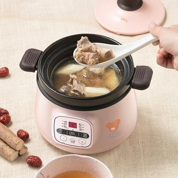 Bear Congee Pot DSG-B08K1,Infant Mini Electric Cooker Ceramic 0.8L - YOURISHOP.COM