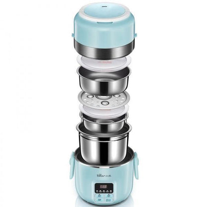 Bear Lunch Box DFH-B20J1,Mini Rice Cooker Electric Hot Pot Plug-in Electric Steaming Heating 2L - YOURISHOP.COM