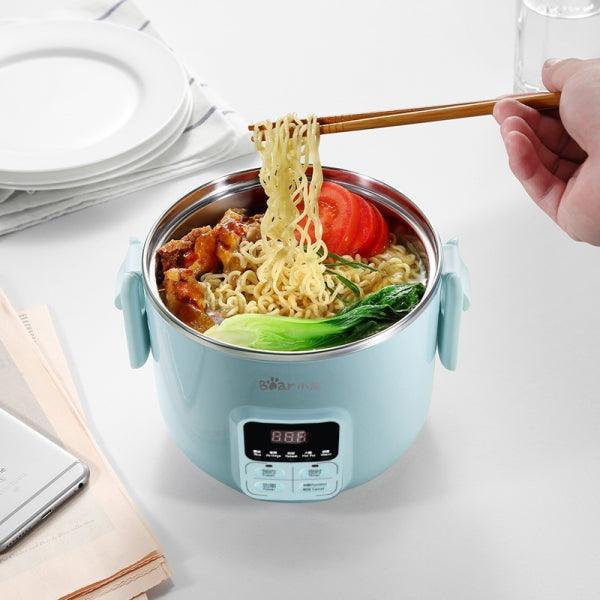 Bear Lunch Box DFH-B20J1,Mini Rice Cooker Electric Hot Pot Plug-in Electric Steaming Heating 2L - YOURISHOP.COM