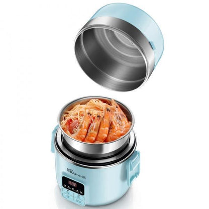 Bear Lunch Box DFH-B20J1,Mini Rice Cooker Electric Hot Pot Plug-in Electric Steaming Heating 2L - YOURISHOP.COM