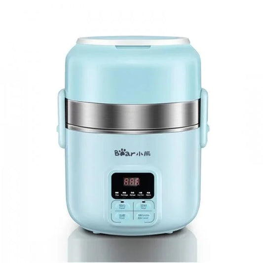 Bear Lunch Box DFH-B20J1,Mini Rice Cooker Electric Hot Pot Plug-in Electric Steaming Heating 2L - YOURISHOP.COM