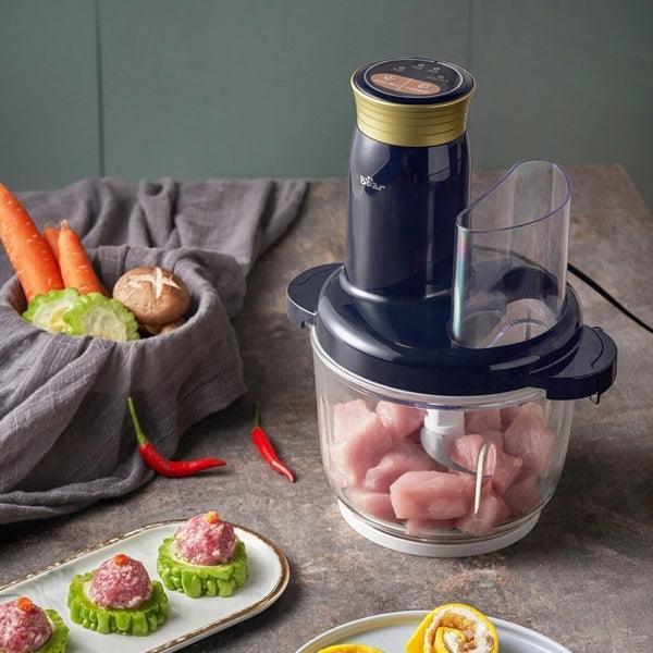 Bear meat grinder QSJ-B03R2,home electric chopper with intelligent control automatic cleaning 2L - YOURISHOP.COM