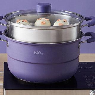 Bear Steamer CP-G0021-S01, 26cm, 2 layers, stainless steel - YOURISHOP.COM