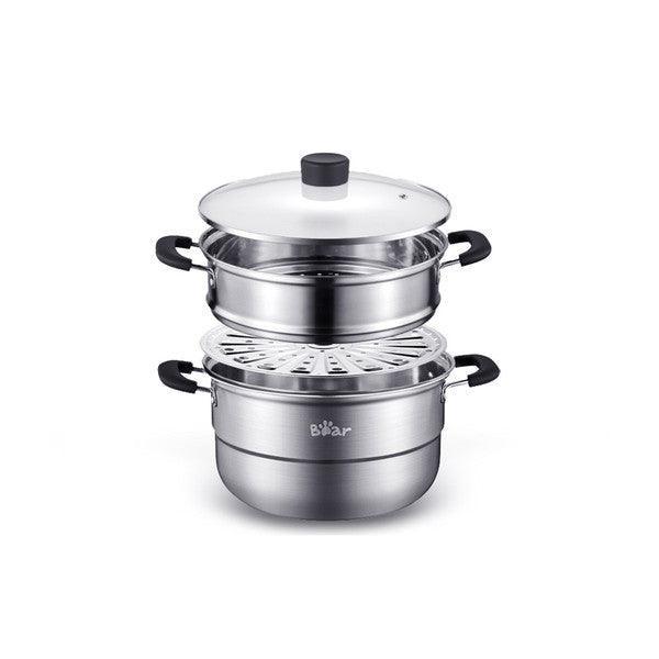 Bear Steamer CP-G0021-S01, 26cm, 2 layers, stainless steel - YOURISHOP.COM