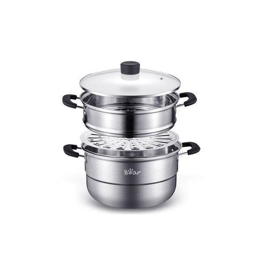 Bear Steamer CP-G0021-S01, 26cm, 2 layers, stainless steel - YOURISHOP.COM