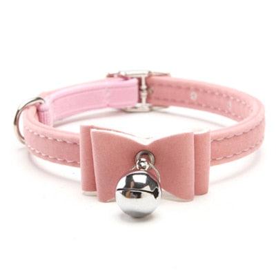 Bowtie Small Dog Cat Collar Safe Soft VelvetPet Products Dog Collar Pet Supplier with Bell for Puppy - YOURISHOP.COM