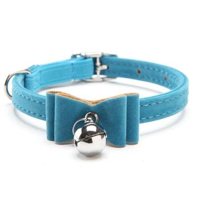 Bowtie Small Dog Cat Collar Safe Soft VelvetPet Products Dog Collar Pet Supplier with Bell for Puppy - YOURISHOP.COM