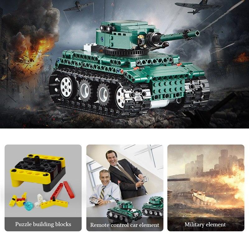 Cada 313PCS RC Military Tanks Building Blocks Compatible WW2 World German Army Bricks Education Toy for Kids Gift - YOURISHOP.COM