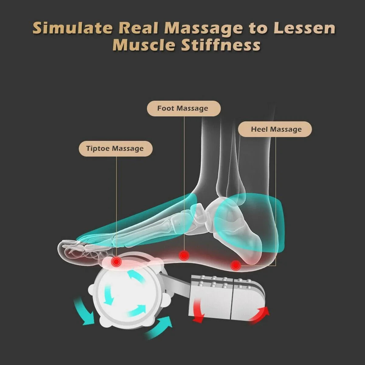 Calf Shiatsu Foot Massager EP24439 with Heat and Remote Control - YOURISHOP.COM