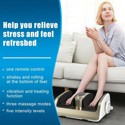 Calf Shiatsu Foot Massager EP24439 with Heat and Remote Control - YOURISHOP.COM