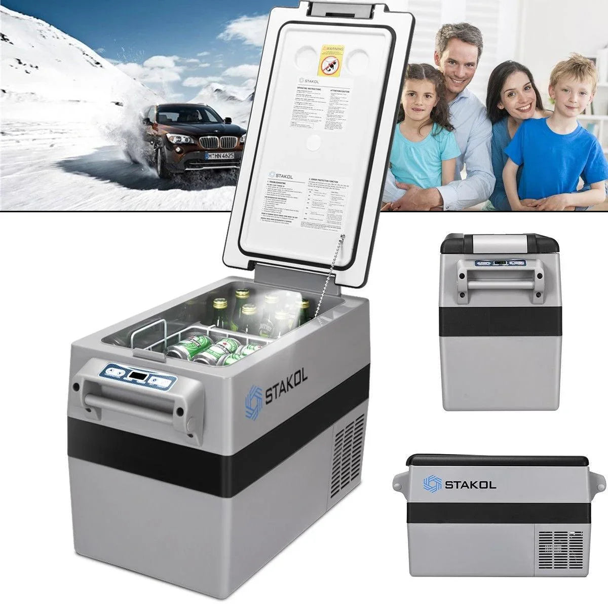 Car Cooler Refrigerator EP23822,44 Quarts Camping Portable Electric - YOURISHOP.COM