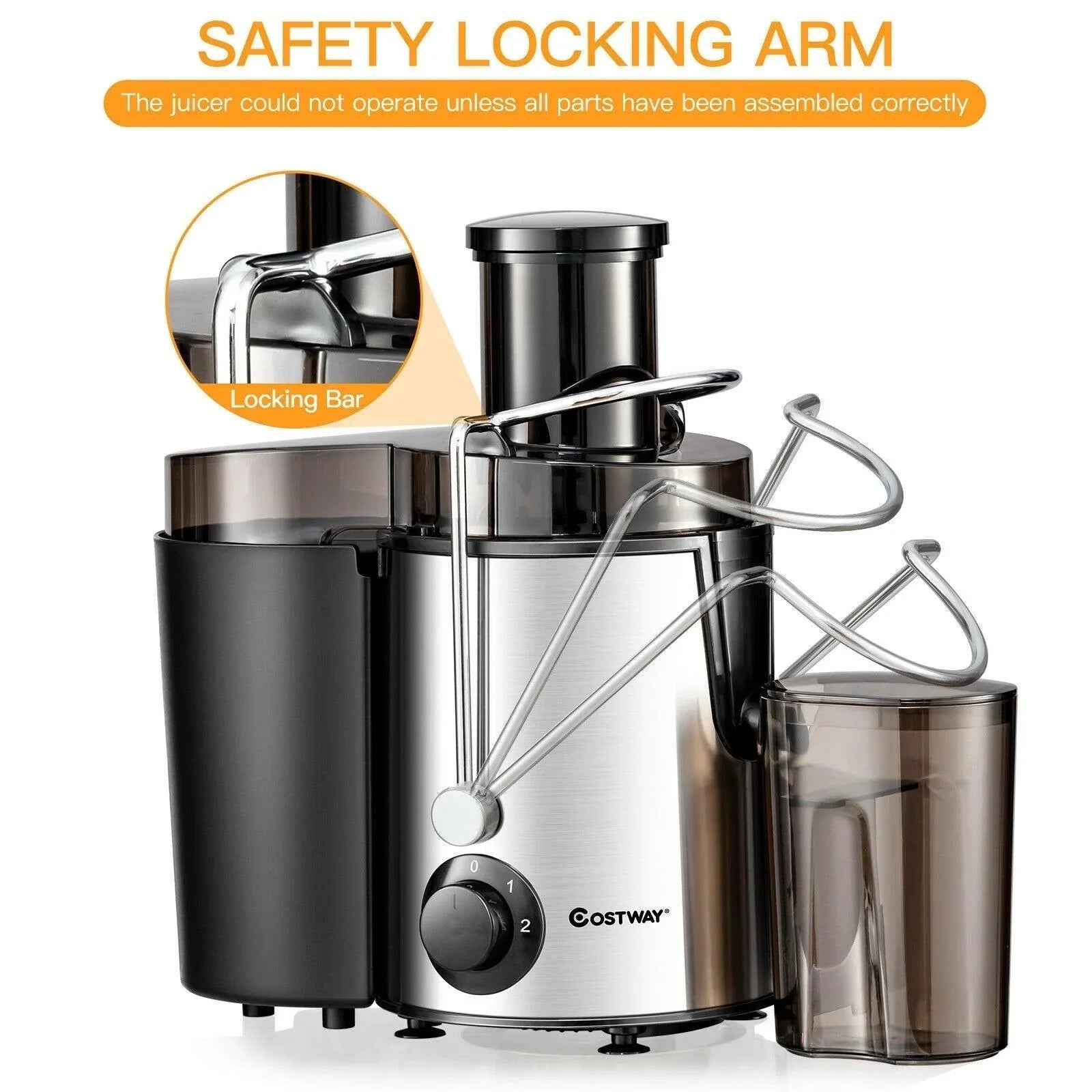 Centrifugal Juice Machine with Wide Mouth and 2 Speed Mode 78912603 - YOURISHOP.COM