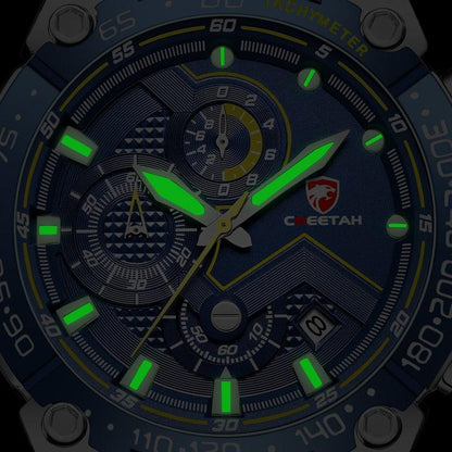 CHEETAH New Watches Mens Luxury Brand Big Dial Watch Men Waterproof Quartz Wristwatch Sports Chronograph Clock Relogio Masculino - YOURISHOP.COM