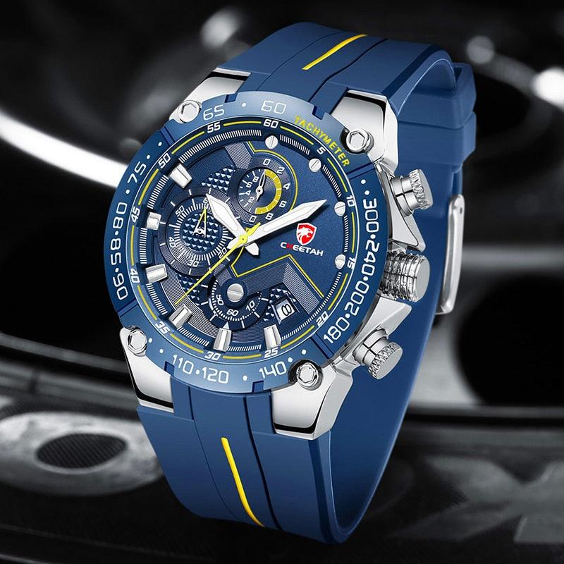 CHEETAH New Watches Mens Luxury Brand Big Dial Watch Men Waterproof Quartz Wristwatch Sports Chronograph Clock Relogio Masculino - YOURISHOP.COM