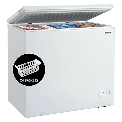 Chest Freezer 45601873 | 7.0 Cu.ft | Upright Single Door | Refrigerator with 4 Baskets - YOURISHOP.COM