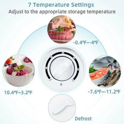 Chest Freezer 45601873 | 7.0 Cu.ft | Upright Single Door | Refrigerator with 4 Baskets - YOURISHOP.COM