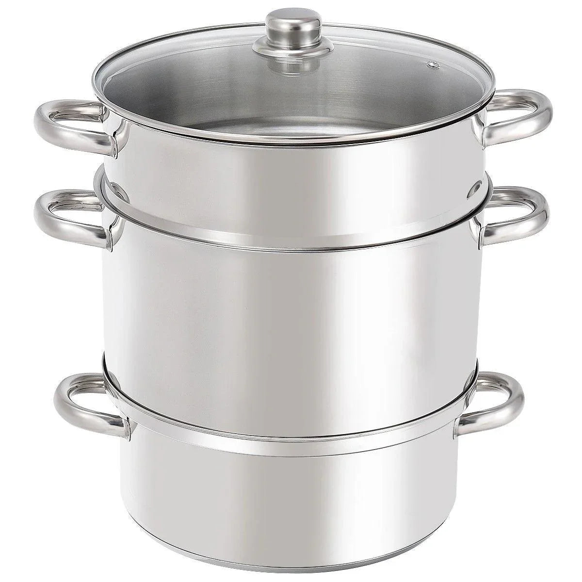 Costway 11-Quart Stainless Steel Fruit Juicer Steamer 15268409 - YOURISHOP.COM
