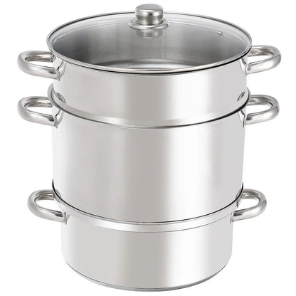 Costway 11-Quart Stainless Steel Fruit Juicer Steamer 15268409 - YOURISHOP.COM