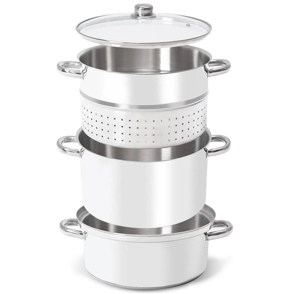 Costway 11-Quart Stainless Steel Fruit Juicer Steamer 15268409 - YOURISHOP.COM