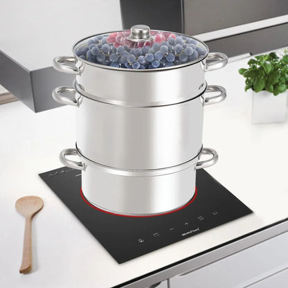 Costway 11-Quart Stainless Steel Fruit Juicer Steamer 15268409 - YOURISHOP.COM