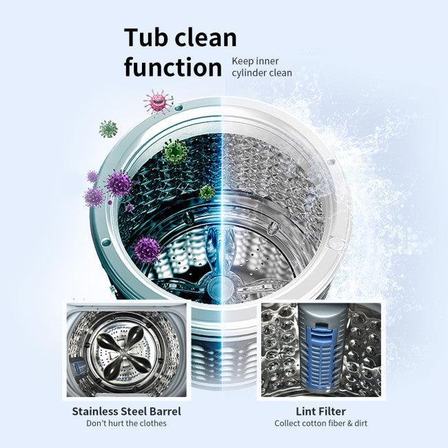 Costway 7.7 lbs Compact Full Automatic Washing Machine 42803791 with Heating Function Pump - YOURISHOP.COM