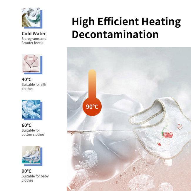 Costway 7.7 lbs Compact Full Automatic Washing Machine 42803791 with Heating Function Pump - YOURISHOP.COM