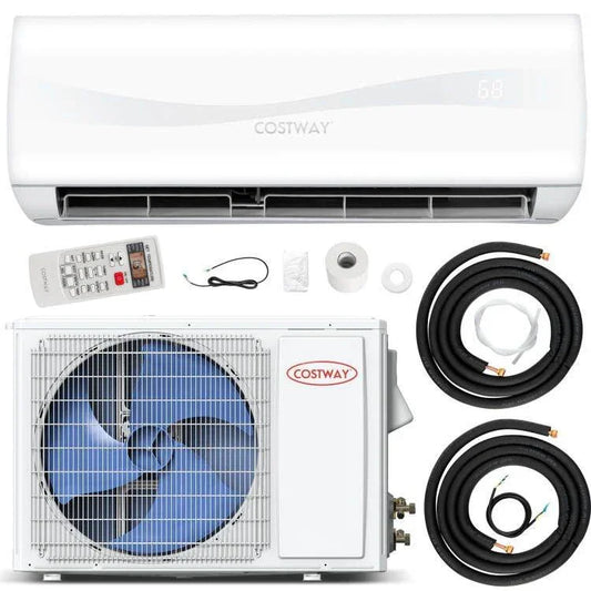 Costway Air Conditioner FP10302US, 12000BTU 208-230V Ductless with Heater - YOURISHOP.COM