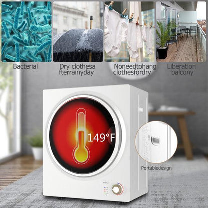 COSTWAY Cloth Dryer EP23598, Stainless Steel, 110V, 2.5 KG, 5.5 LBS, 1.5 CU.FT. - YOURISHOP.COM