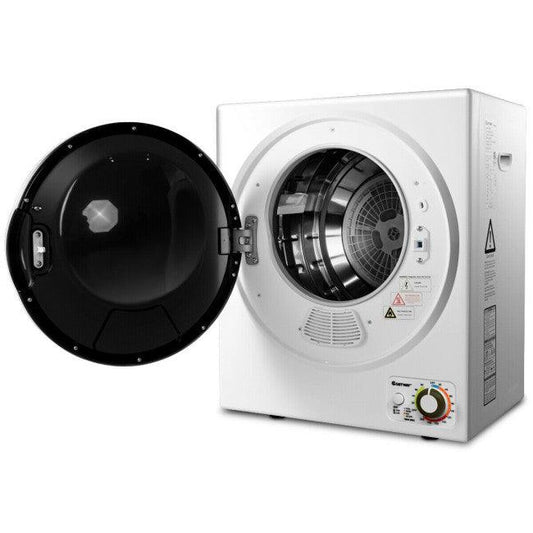 COSTWAY Electric Tumble Compact Cloth Dryer Stainless Steel Wall Mounted EP23598, 110V, 2.5 KG, 5.5 LBS, 1.5 CU.FT. - YOURISHOP.COM